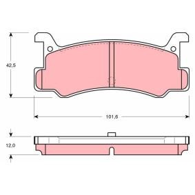 Bremsbeläge GDB375 von TRW günstig für 23,38 € online kaufen