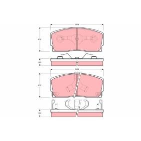Bremsbeläge GDB886 von TRW günstig für 25,13 € online kaufen
