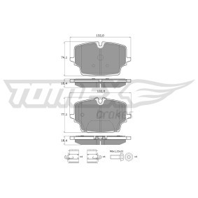 Köp Bromsbelägg av TOMEX brakes TX 60-76 till det låga priset 466,14 kr