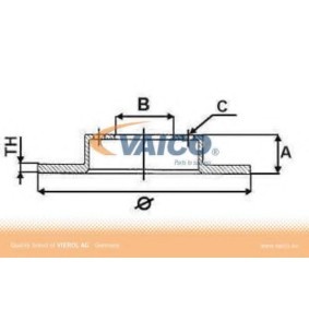 Acquista Disco freno da VAICO V10-40027 a buon mercato per soli 29,53 €