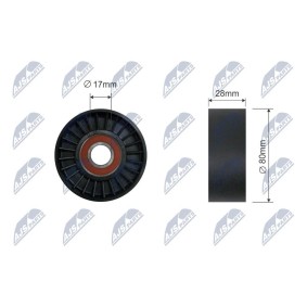 Compre Polea inversión / guía, correa poli v de NTY online para B10 Ranchera familiar (E39) a precios moderados