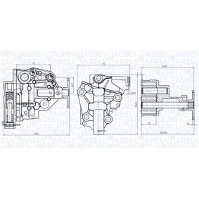 Achetez des Pompe à huile MAGNETI MARELLI 351516000107 à prix pour 80,84 €
