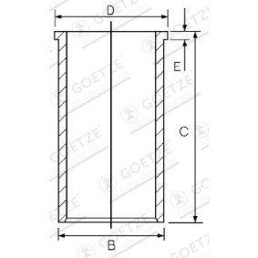 Köp Cylinderfoder av GOETZE ENGINE 14-022510-00 till det låga priset 354,13 kr