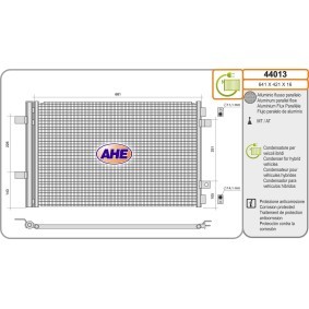 Köp Kondensor, klimatanläggning av AHE 44013 till det låga priset 2176,27 kr