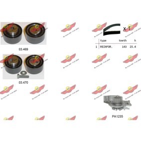 Achetez des Kit de distribution + pompe à eau AUTOKIT 04.5223PA à prix pour 241,41 €