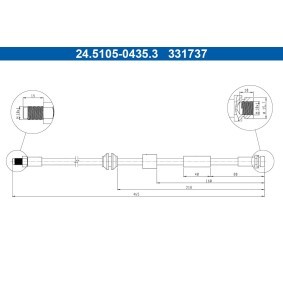 Comprar Latiguillo de freno de ATE 24.5105-0435.3 a bajo precio de 26,40 €