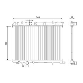 Achetez des Radiateur du moteur VALEO 701190 à prix pour 112,64 €