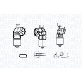 Osta MAGNETI MARELLI Pyyhkijän moottori netistä Passat Sedan (3G2, CB2)-mallille edulliseen hintaan