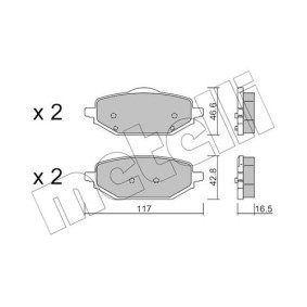 Bremsbeläge 22-1395-0