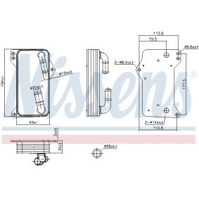 Automatikgetriebe Ölkühler von NISSENS für Leon Kasten / Schrägheck (5F1) günstig online kaufen