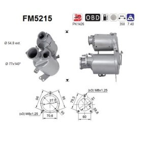 Köp Partikelfilter (DPF) av AS FM5215 till det låga priset 23578,96 kr