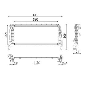 Kühler, Motorkühlung CR 2748 000P für MINI