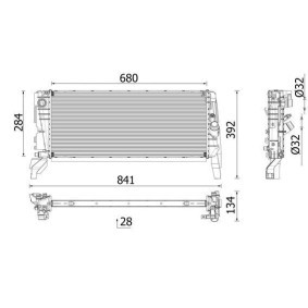 Kühler, Motorkühlung CR 2763 000P für MINI