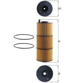 Comprar Filtro de aceite de MAHLE ORIGINAL OX 1412D a bajo precio de 52,64 €