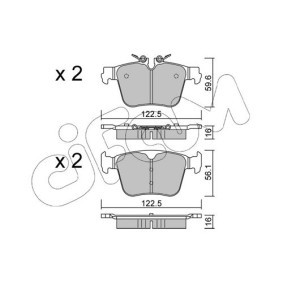 Acquista Kit pastiglie freni da CIFAM 822-1329-0 a buon mercato per soli 97,19 €