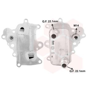 Achetez des Radiateur d'huile VAN WEZEL 01013701 à prix pour 103,62 €