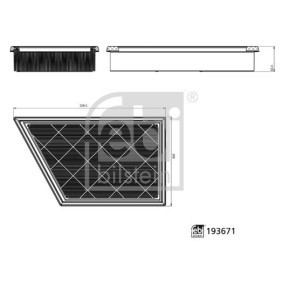 Köp Luftfilter från FEBI BILSTEIN på nätet till Amarok II Pick-up (T1, NF) till schyssta priser