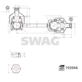 Köp Stabilisatorstag av SWAG 33 11 1448 till det låga priset 194,15 kr