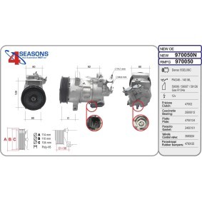 Köp AC-kompressor av AHE 970050N till det låga priset 5985,71 kr