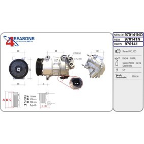 Köp AC-kompressor av AHE 970141N till det låga priset 6460,16 kr