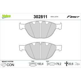 Acquista Kit pastiglie freni da VALEO 302811 a buon mercato per soli 44,97 €