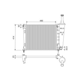 Achetez des Radiateur du moteur VALEO 701184 à prix pour 136,58 €