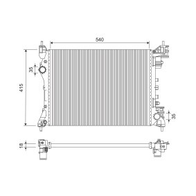 Achetez des Radiateur du moteur VALEO 701258 à prix pour 53,95 €