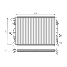 Achetez des Radiateur du moteur VALEO 701285 à prix pour 160,56 €