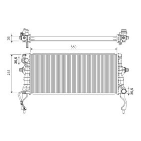 Achetez des Radiateur du moteur VALEO 701310 à prix pour 133,23 €