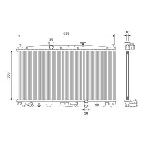 Achetez des Radiateur du moteur VALEO 701315 à prix pour 129,58 €