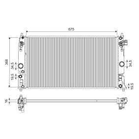 Kühler, Motorkühlung 701316