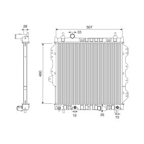 Achetez des Radiateur du moteur VALEO 701340 à prix pour 66,17 €