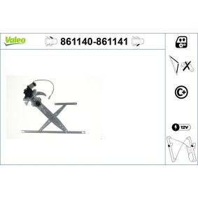 Achetez des Lève-vitre VALEO 861140 à prix pour 54,48 €