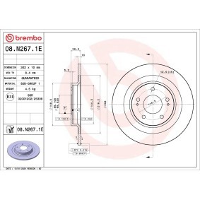 Köp Bromssats, skivbroms av BREMBO KT 08 059 till det låga priset 2994,36 kr