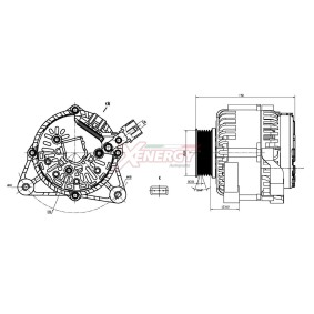 Køb Generator af AP XENERGY XAL10514AD til den lave pris 1129,23 DKK