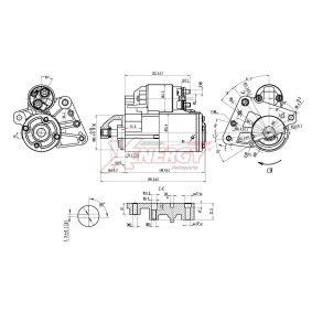Köp Startmotor av AP XENERGY XST10815AD till det låga priset 705,16 kr