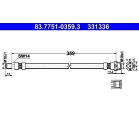 Bremsschlauch von ATE 83.7751-0359.3