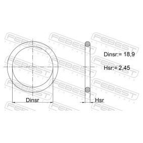 Comprar Junta, carter cigueñal de FEBEST 01400-003 a bajo precio de 3,31 €