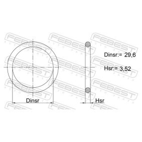 Osta Tiiviste, jäähdytys FEBEST:llä 01400-009 edullisesti hintaan 2,42 €