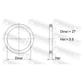 Dichtung, Automatikgetriebe von FEBEST 02400-008