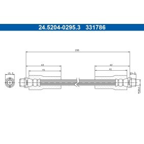 Comprar Latiguillo de freno de ATE 24.5204-0295.3 a bajo precio de 15,18 €