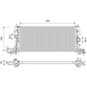 Kühler, Motorkühlung 701376