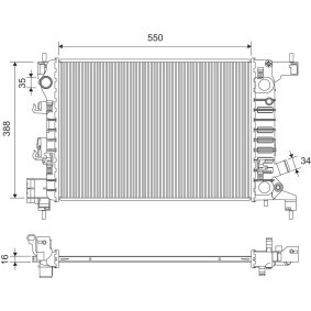 Achetez des Radiateur du moteur VALEO 701412 à prix pour 105,96 €