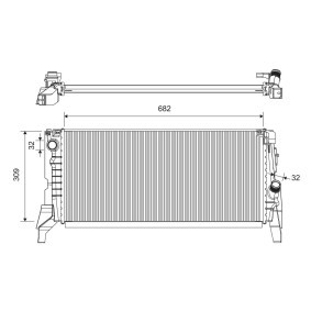Kühler, Motorkühlung 701422 für Cabrio (F57) für 207,12 CHF
