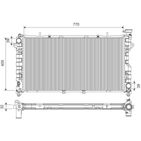 Kjøp Radiator, motorkjøling av VALEO 701434 til den lave prisen 3321,78 NOK