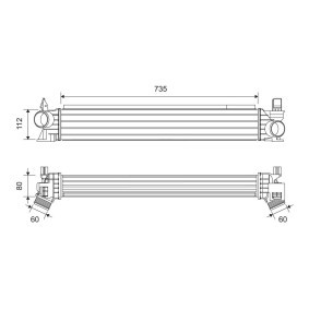 Köp Intercooler av VALEO 822945 till det låga priset 1676,67 kr