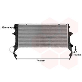 Achetez des Radiateur du moteur VAN WEZEL 82012756 à prix pour 183,00 €