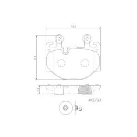 Kolben, Bremssattel F PI 154