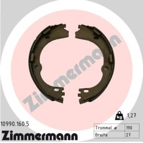 Comprar Juego de zapatas de frenos de ZIMMERMANN 10990.160.5 a bajo precio de 49,96 €