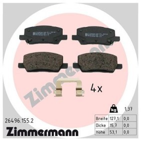 Köp Bromsbelägg av ZIMMERMANN 26496.155.2 till det låga priset 721,61 kr